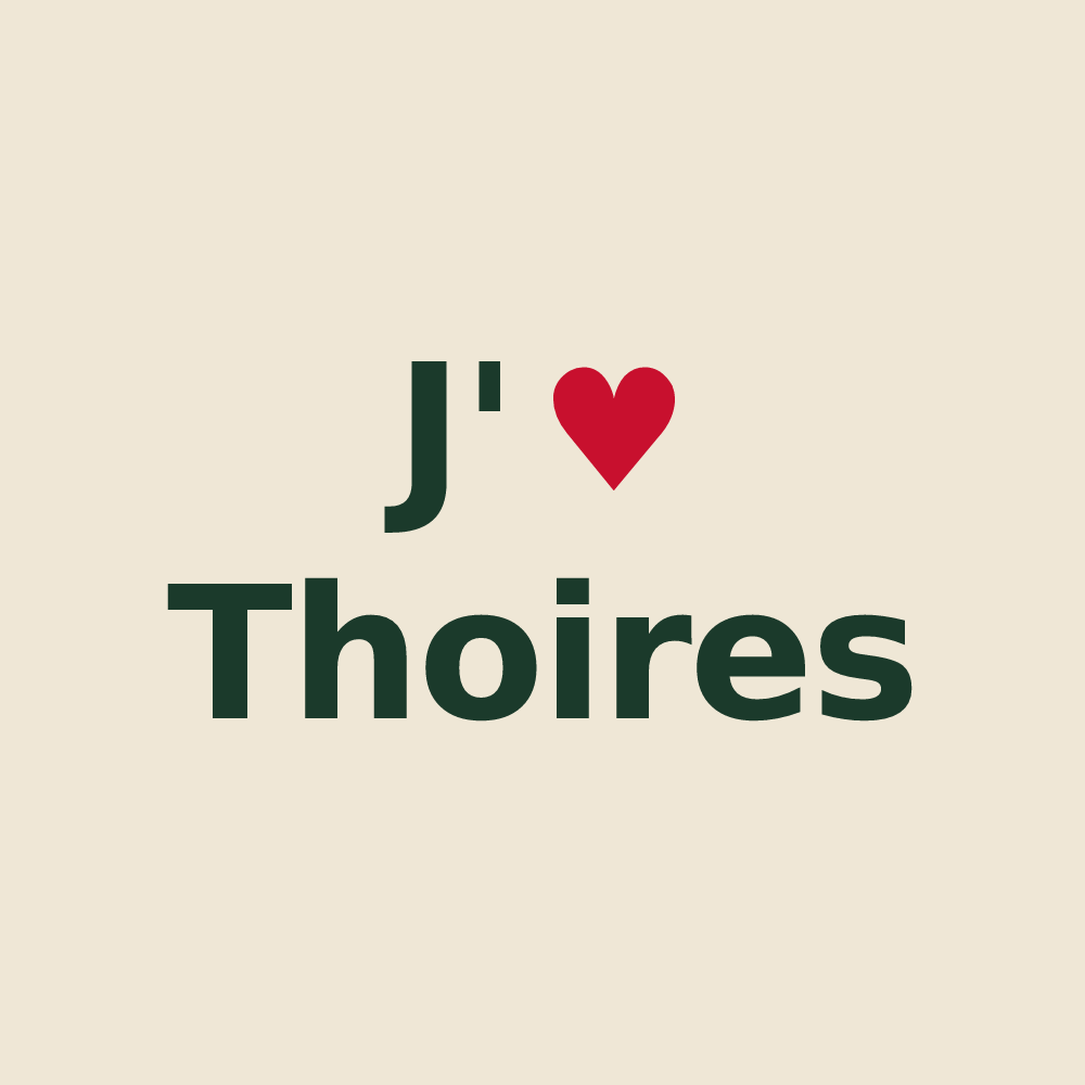 Tote bag personnalisé Thoires — design J'aime Thoires