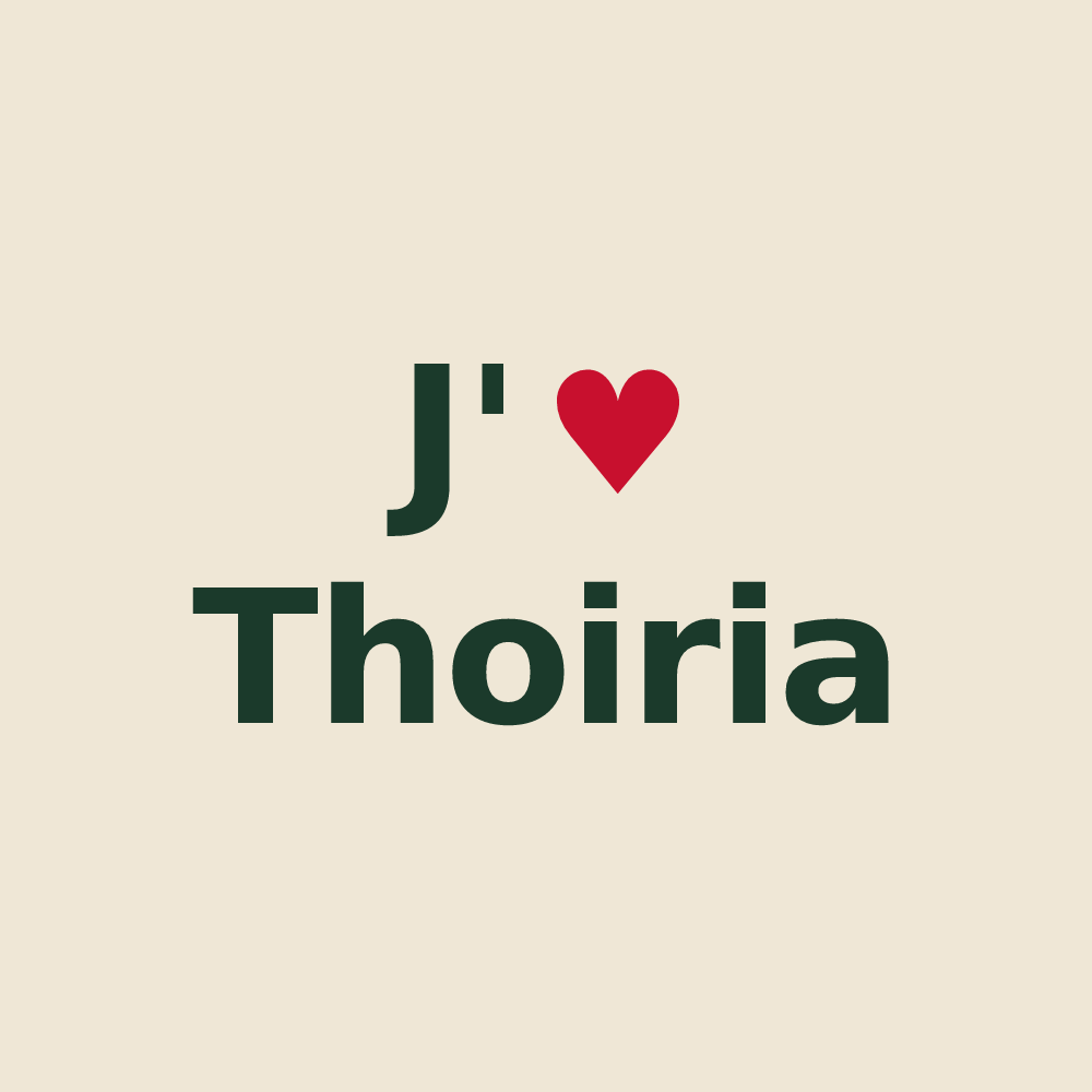 Tote bag personnalisé Thoiria — design J'aime Thoiria