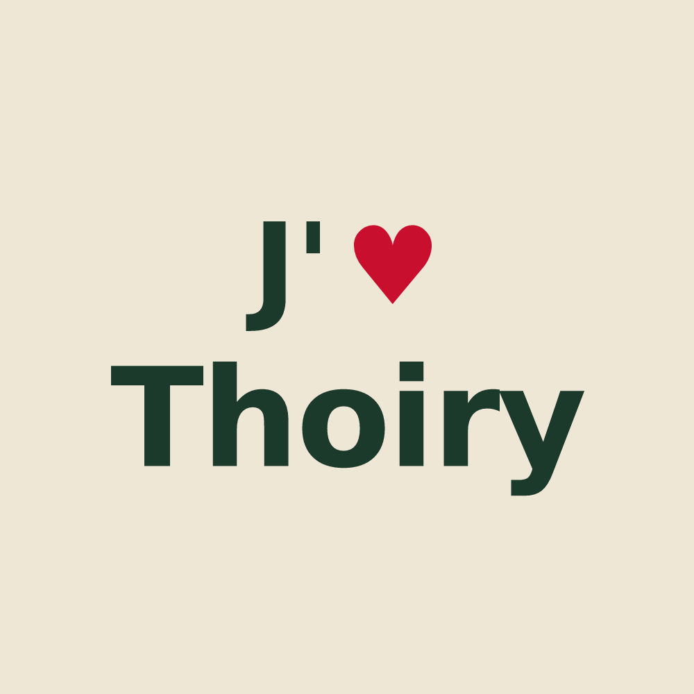 Tote bag personnalisé Thoiry — design J'aime Thoiry