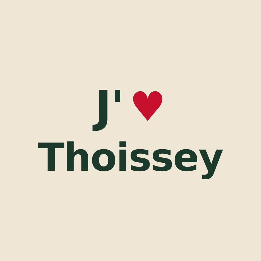 Tote bag personnalisé Thoissey — design J'aime Thoissey
