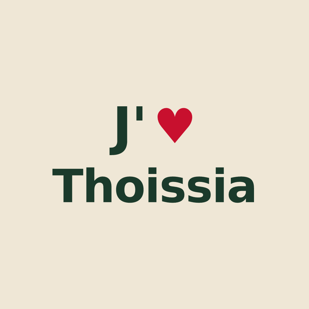 Tote bag personnalisé Thoissia — design J'aime Thoissia