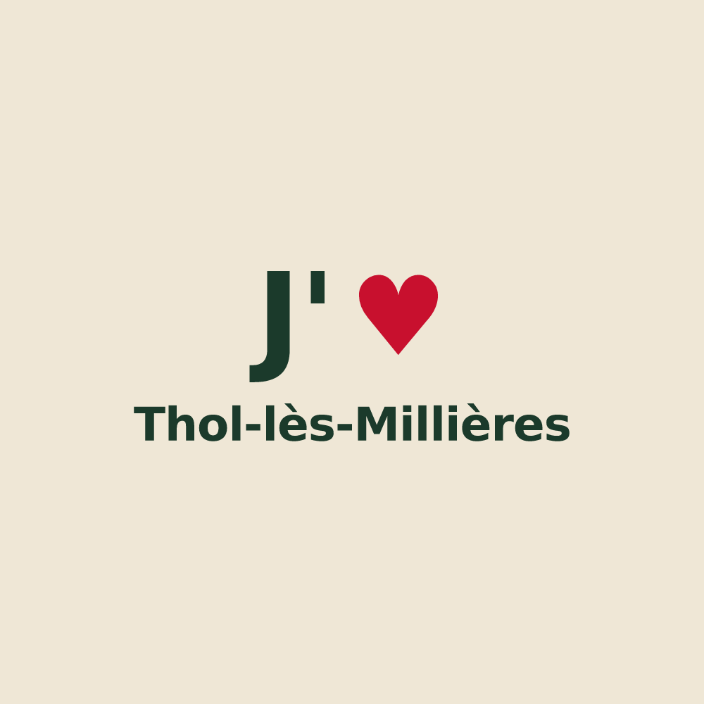 Tote bag personnalisé Thol-lès-Millières — design J'aime Thol-lès-Millières