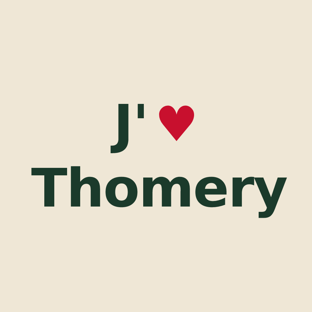Tote bag personnalisé Thomery — design J'aime Thomery