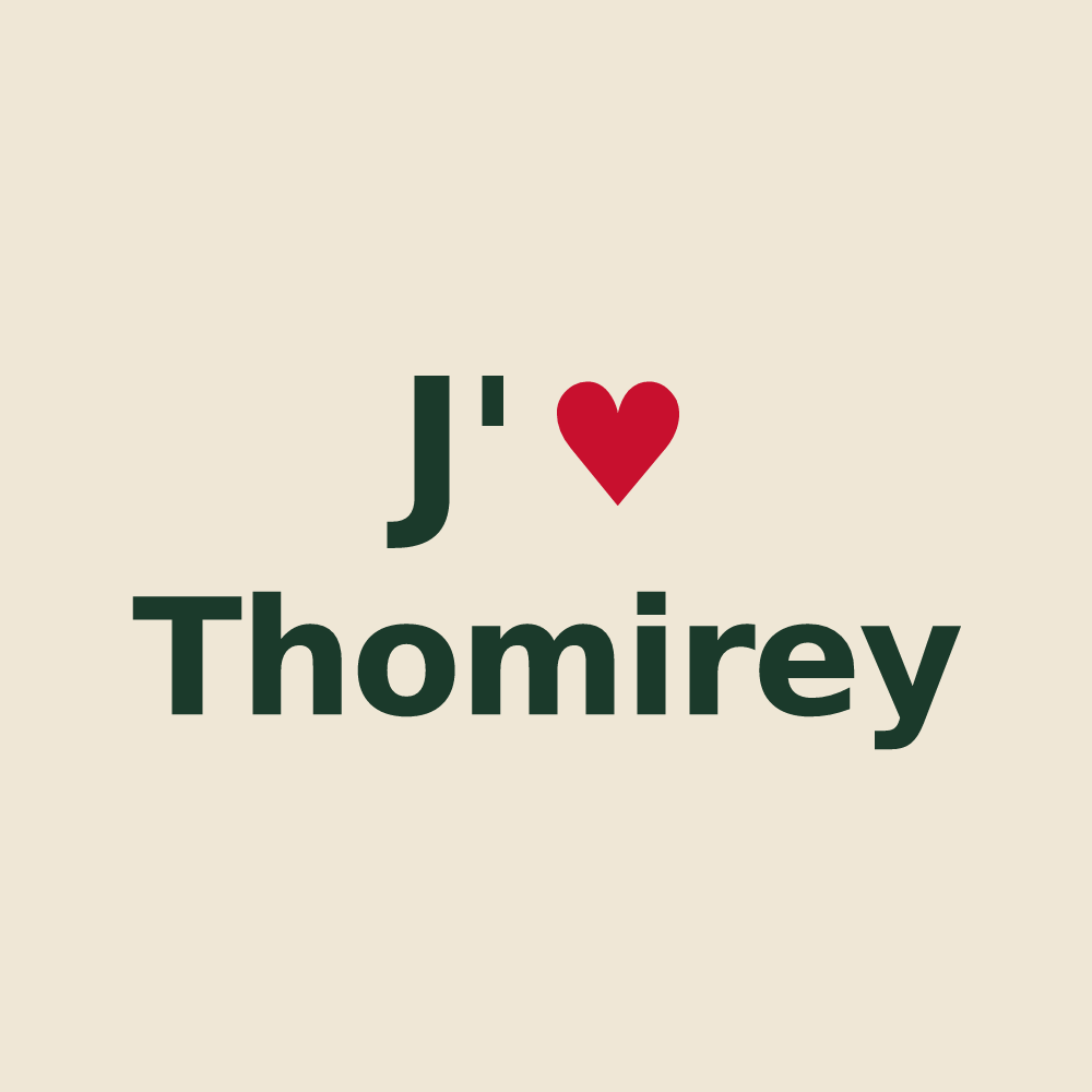 Tote bag personnalisé Thomirey — design J'aime Thomirey