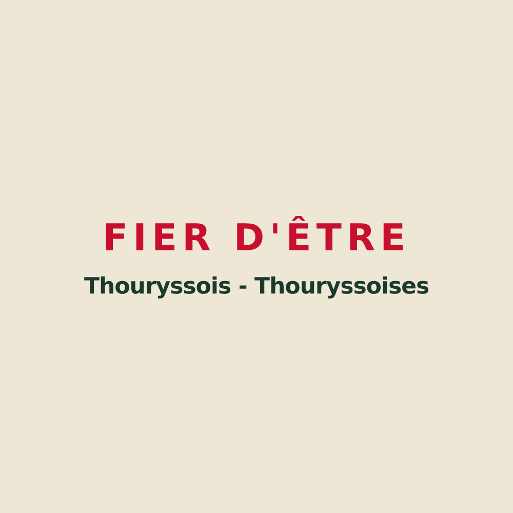 Tote bag « Fier d'être Thouryssois - Thouryssoises » — design pour Thoury