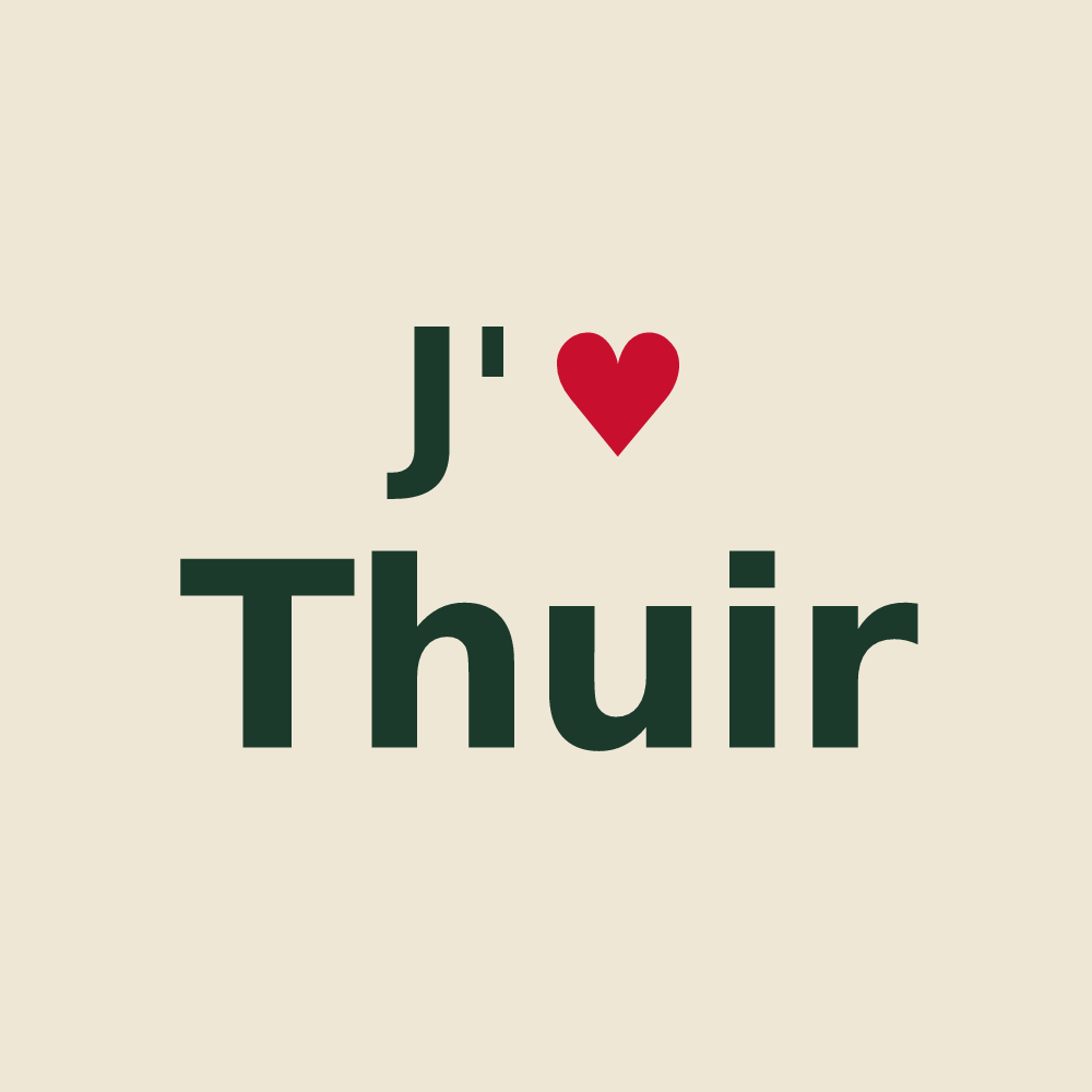 Tote bag personnalisé Thuir — design J'aime Thuir