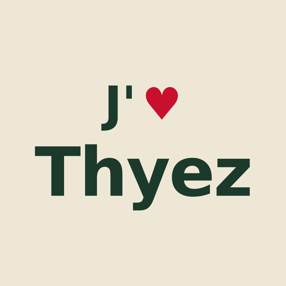 Tote bag personnalisé Thyez — design J'aime Thyez