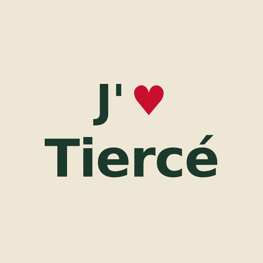 Tote bag personnalisé Tiercé — design J'aime Tiercé