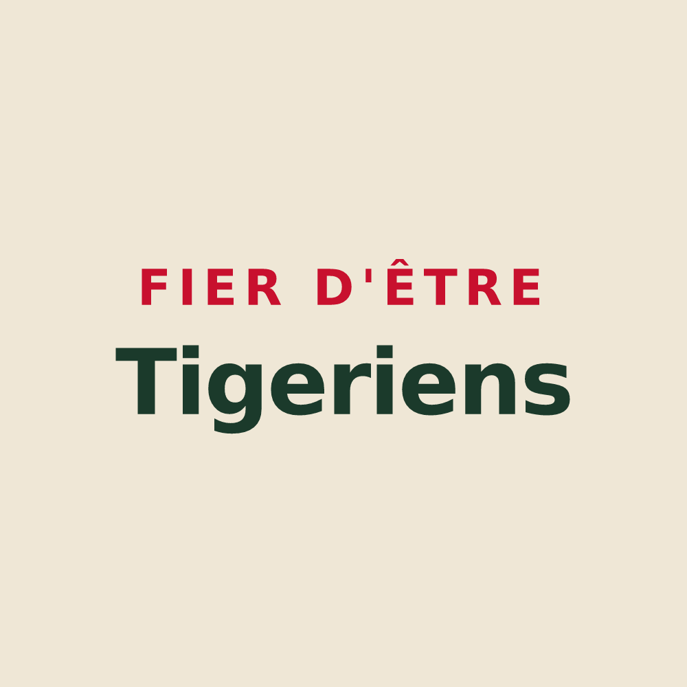 Tote bag « Fier d'être Tigeriens » — design pour Tigery