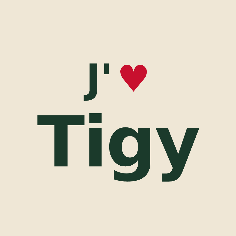Tote bag personnalisé Tigy — design J'aime Tigy