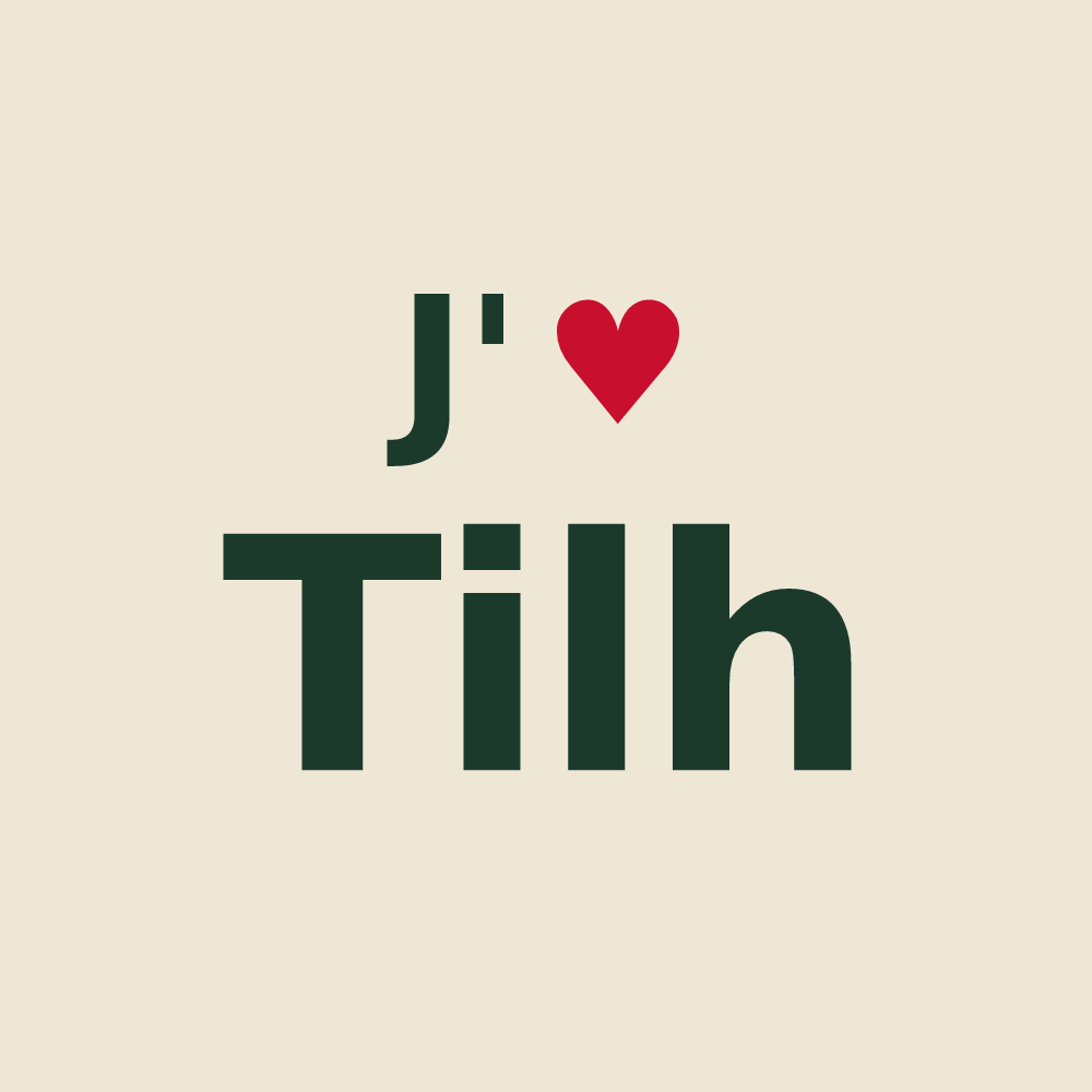 Tote bag personnalisé Tilh — design J'aime Tilh