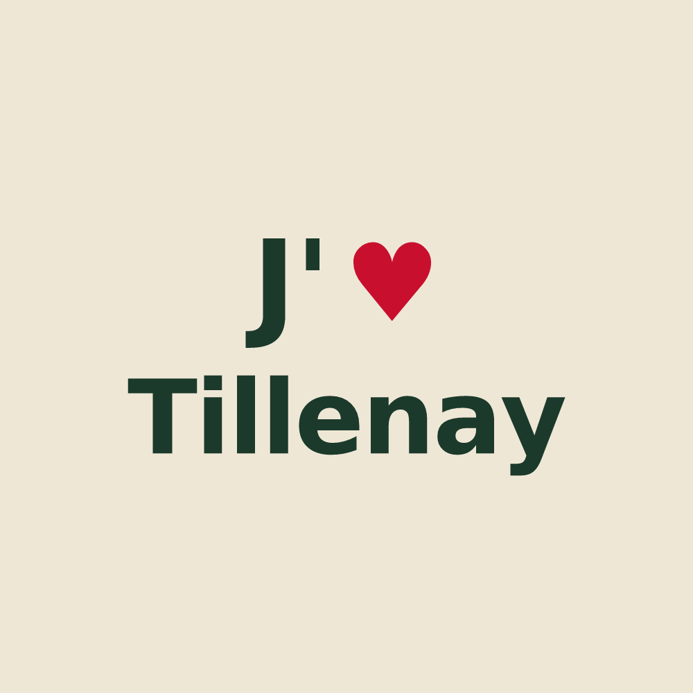 Tote bag personnalisé Tillenay — design J'aime Tillenay