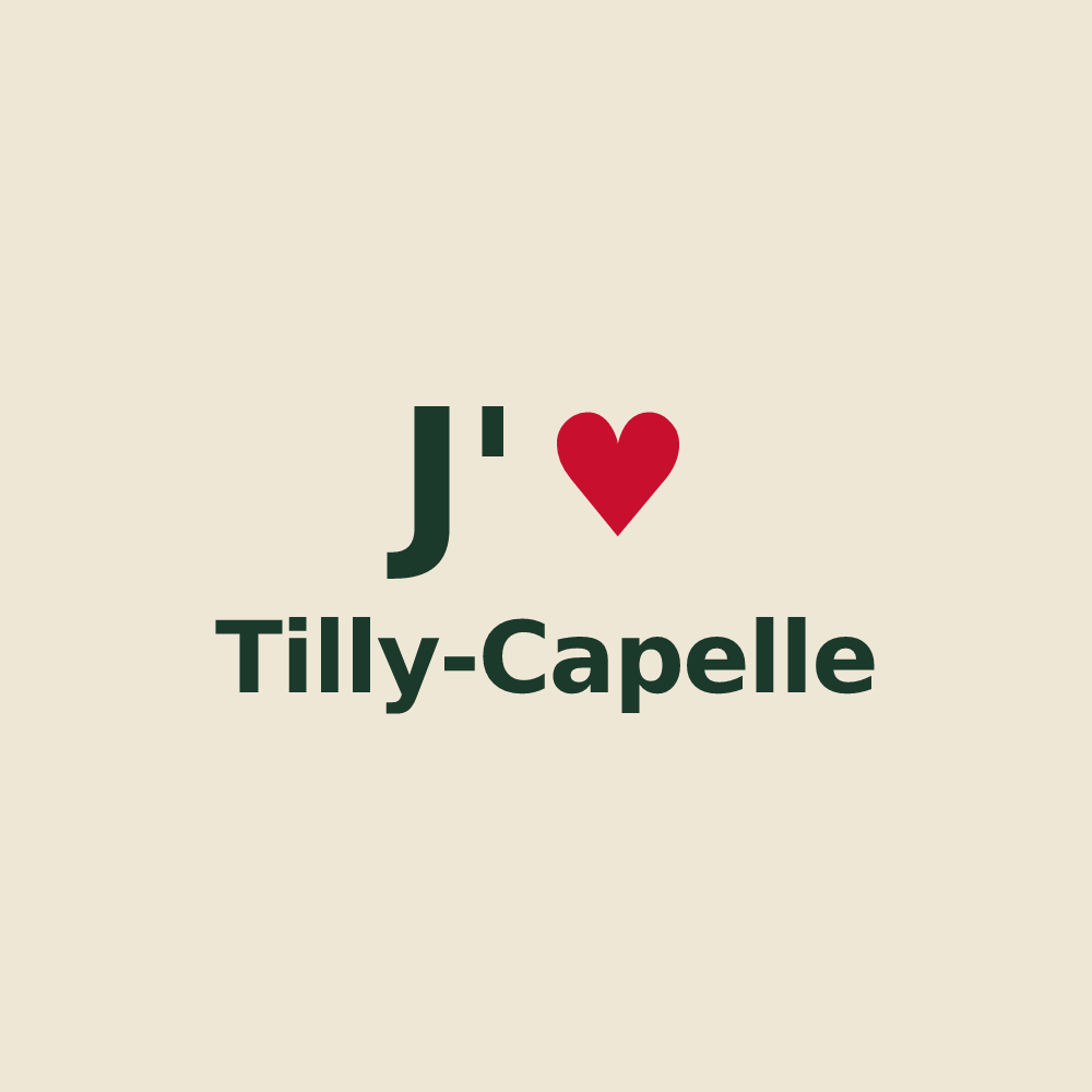 Tote bag personnalisé Tilly-Capelle — design J'aime Tilly-Capelle