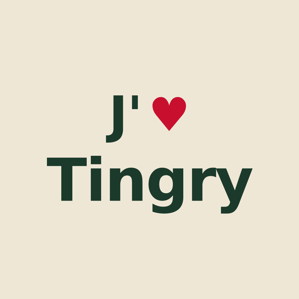 Tote bag personnalisé Tingry — design J'aime Tingry