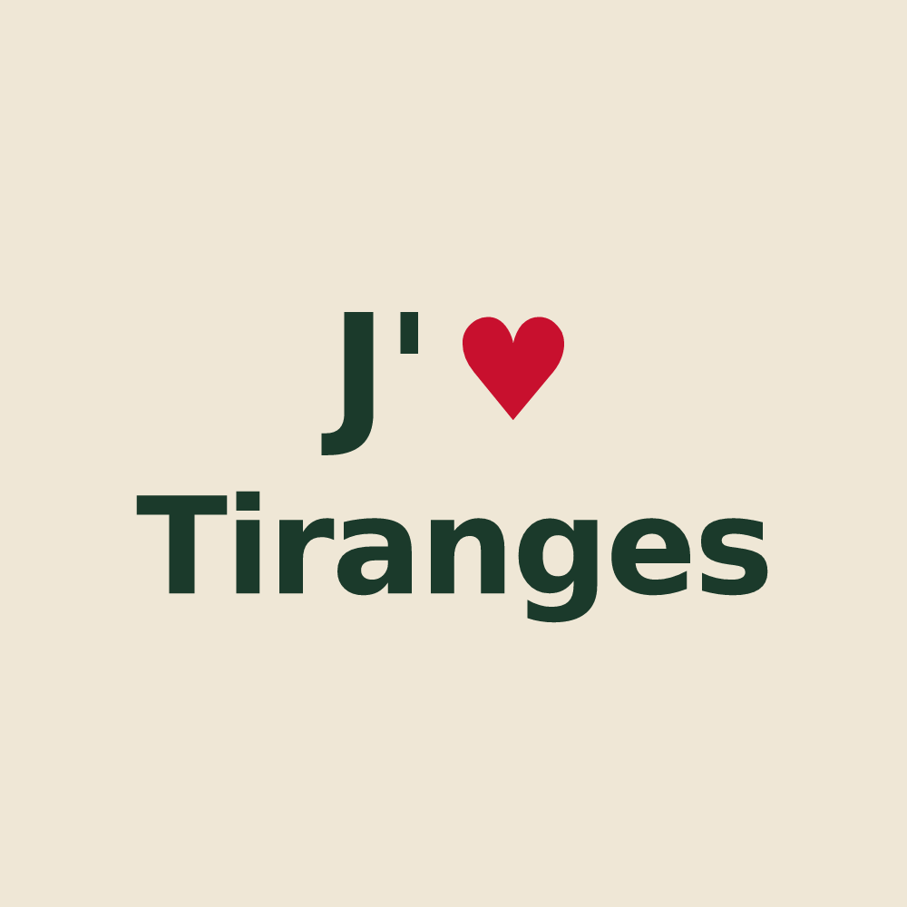Tote bag personnalisé Tiranges — design J'aime Tiranges