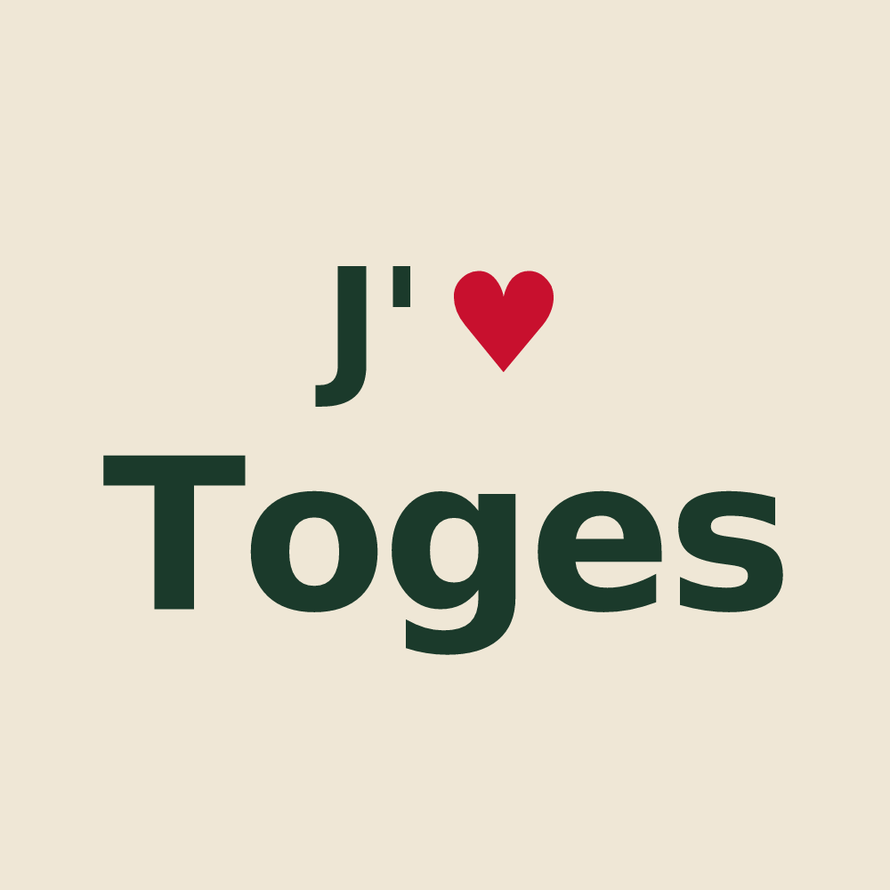 Tote bag personnalisé Toges — design J'aime Toges