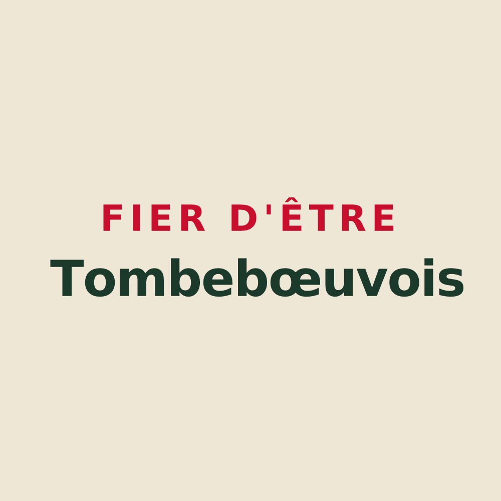 Tote bag « Fier d'être Tombebœuvois » — design pour Tombebœuf