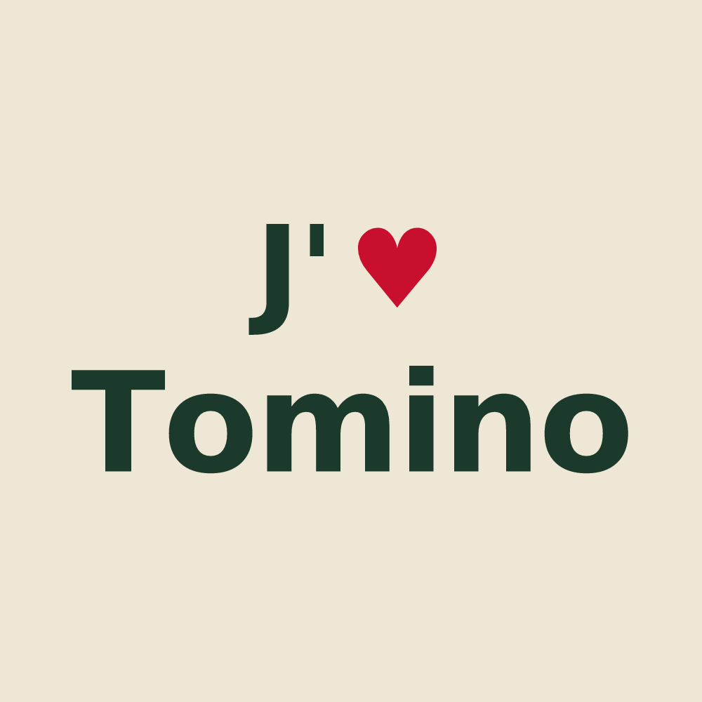 Tote bag personnalisé Tomino — design J'aime Tomino