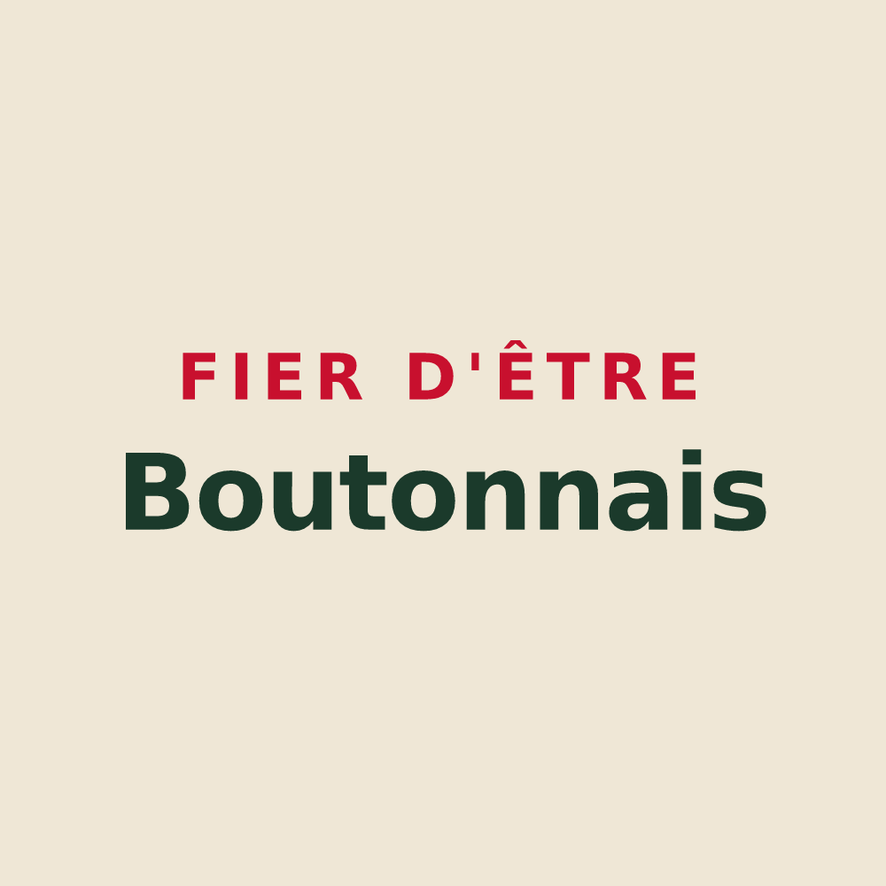 Tote bag « Fier d'être Boutonnais » — design pour Tonnay-Boutonne