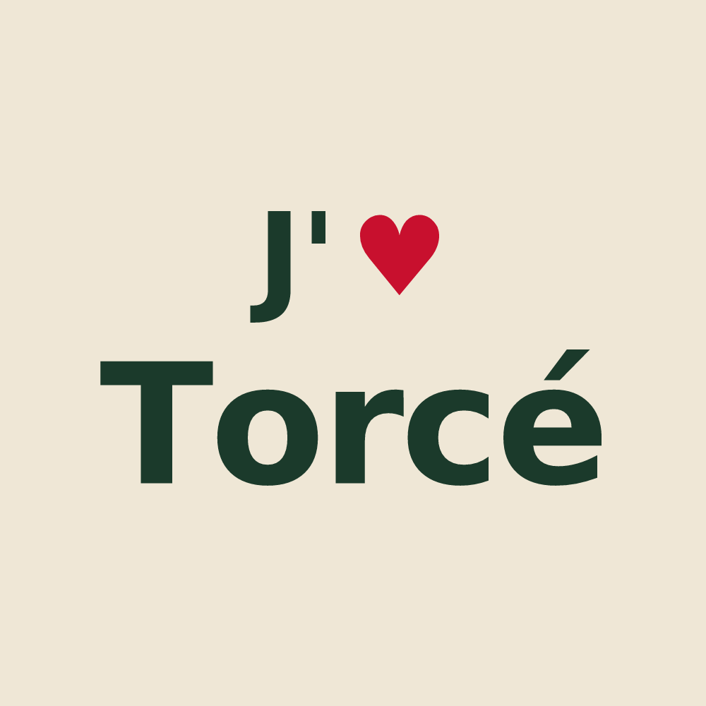 Tote bag personnalisé Torcé — design J'aime Torcé