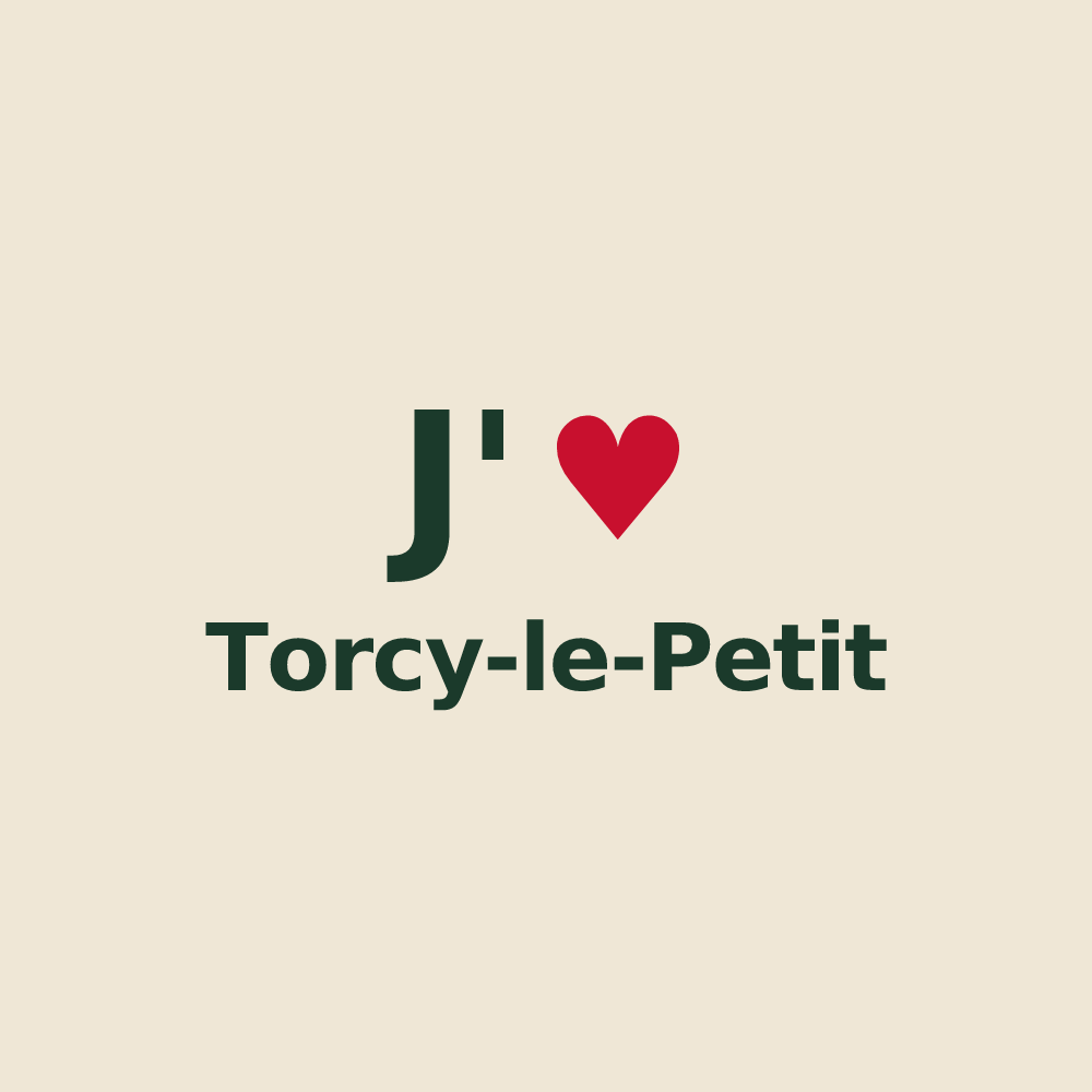 Tote bag personnalisé Torcy-le-Petit — design J'aime Torcy-le-Petit