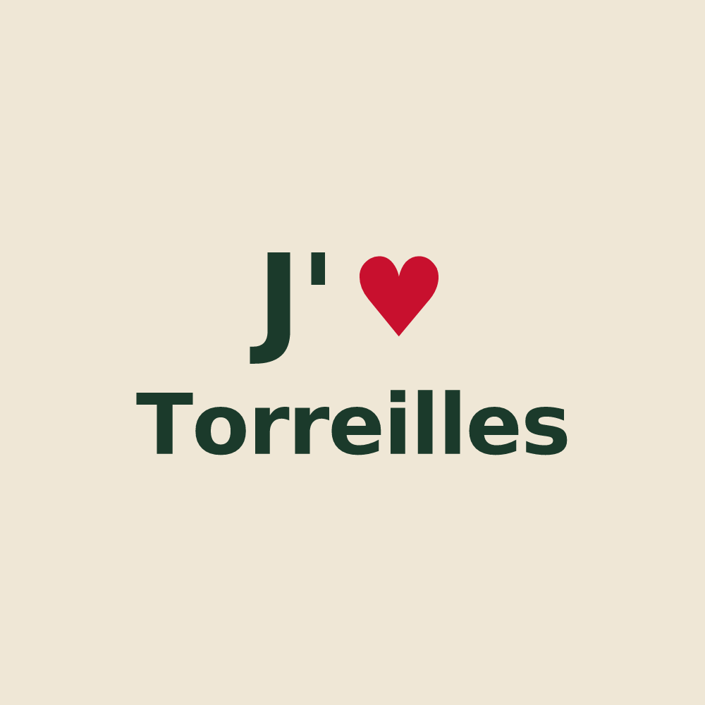 Tote bag personnalisé Torreilles — design J'aime Torreilles
