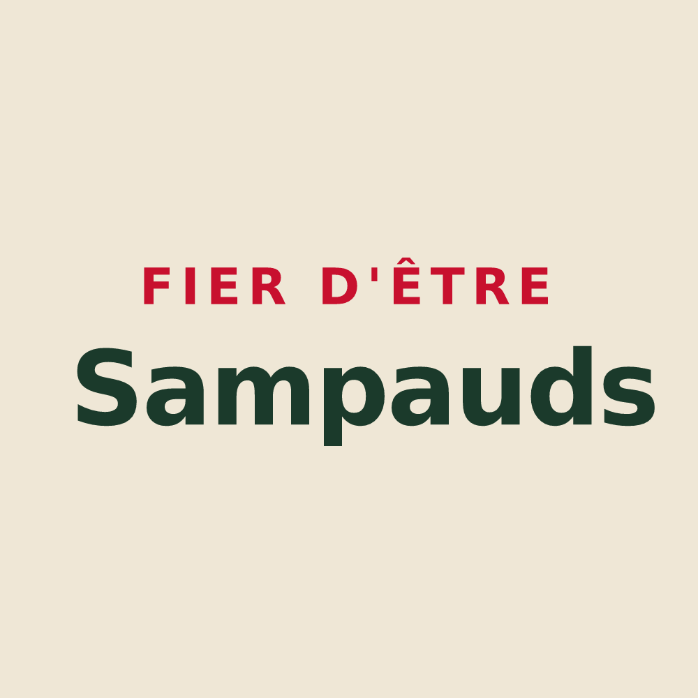 Tote bag « Fier d'être Sampauds » — design pour Tortebesse
