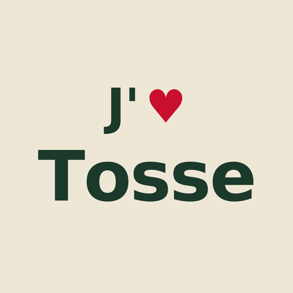 Tote bag personnalisé Tosse — design J'aime Tosse