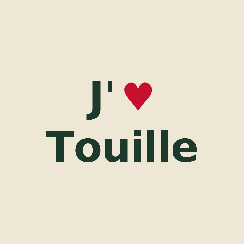 Tote bag personnalisé Touille — design J'aime Touille