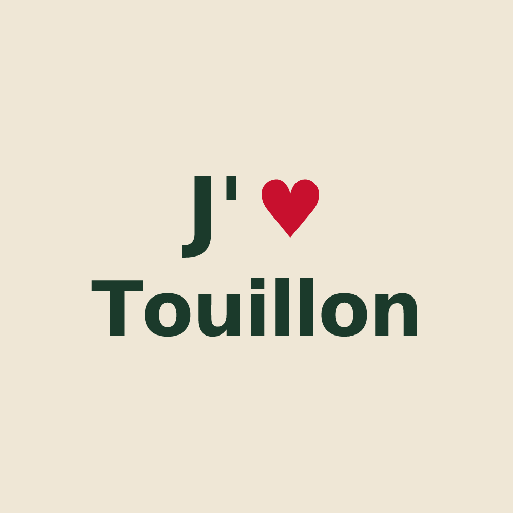 Tote bag personnalisé Touillon — design J'aime Touillon