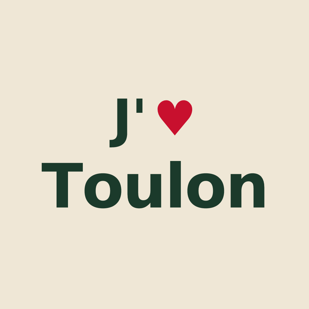Tote bag personnalisé Toulon — design J'aime Toulon
