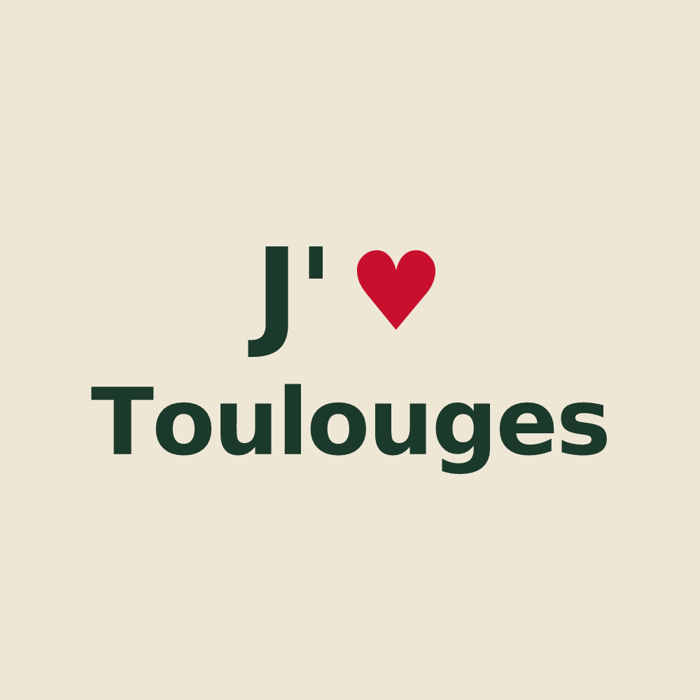 Tote bag personnalisé Toulouges — design J'aime Toulouges