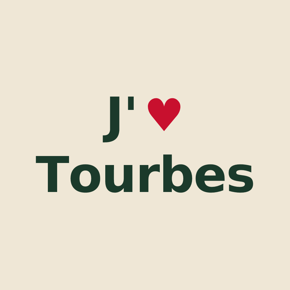 Tote bag personnalisé Tourbes — design J'aime Tourbes