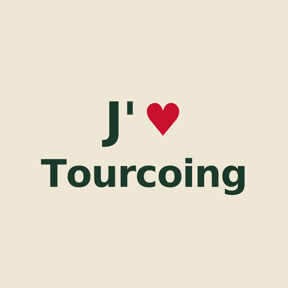 Tote bag personnalisé Tourcoing — design J'aime Tourcoing