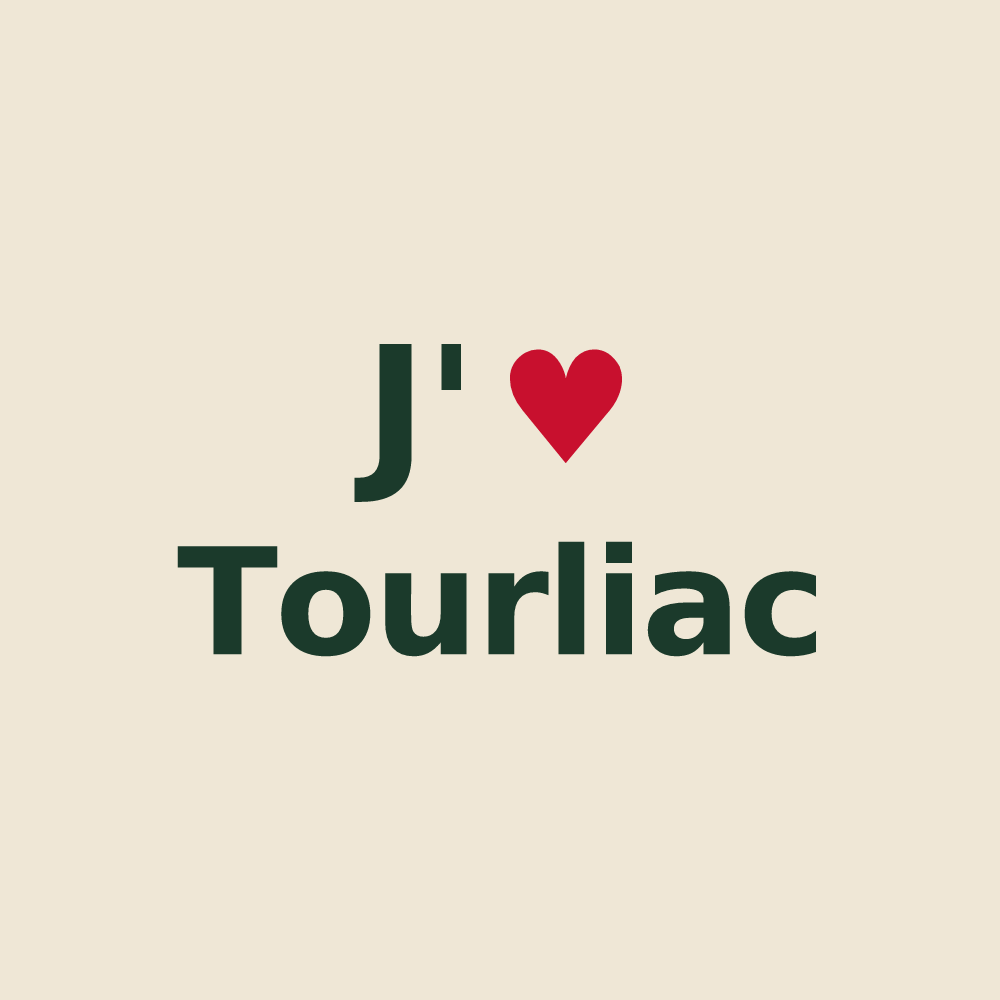 Tote bag personnalisé Tourliac — design J'aime Tourliac