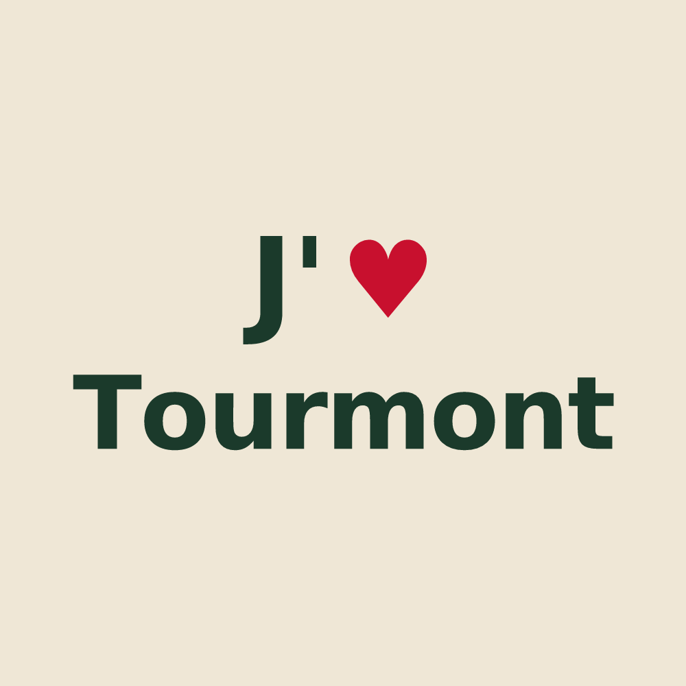 Tote bag personnalisé Tourmont — design J'aime Tourmont