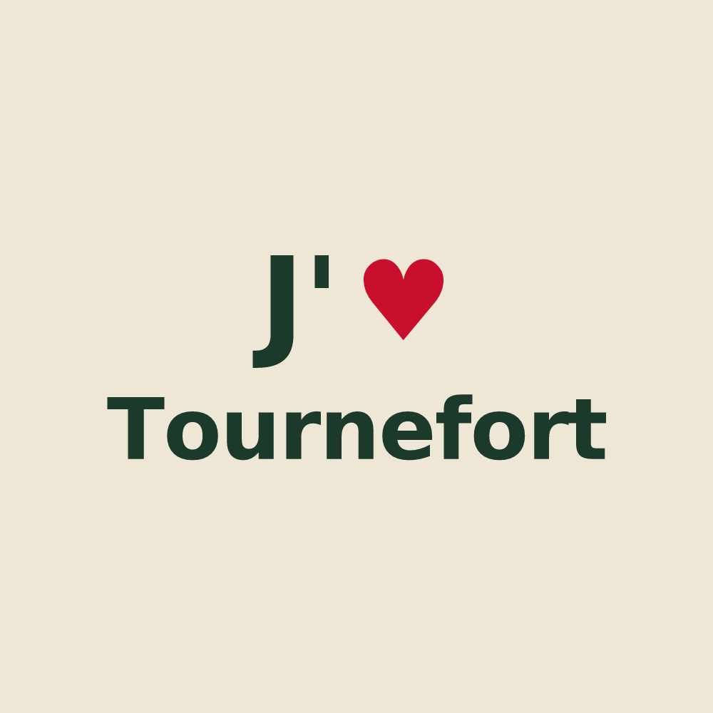 Tote bag personnalisé Tournefort — design J'aime Tournefort