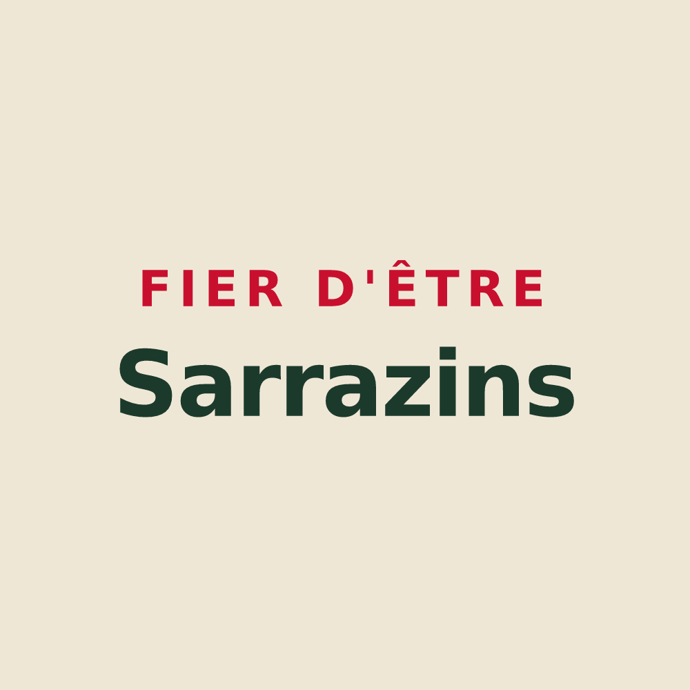 Tote bag « Fier d'être Sarrazins » — design pour Tournehem-sur-la-Hem