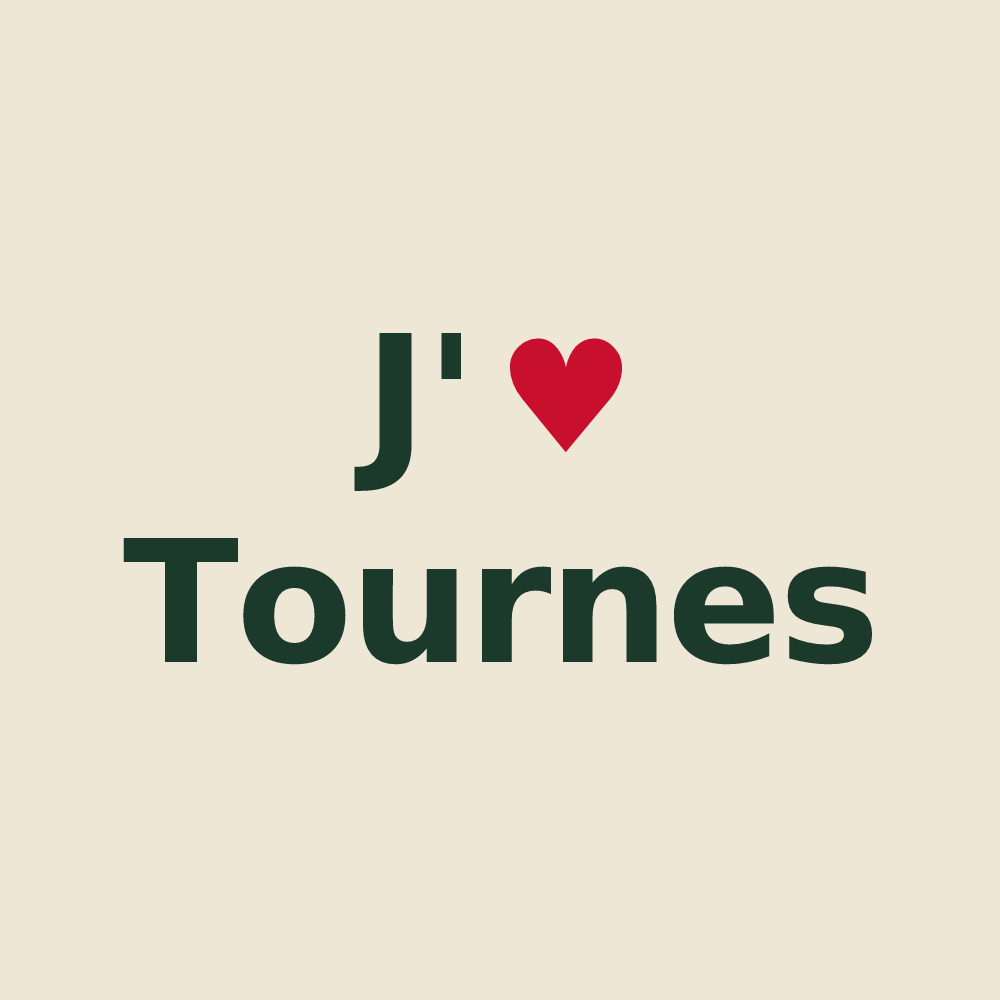 Tote bag personnalisé Tournes — design J'aime Tournes
