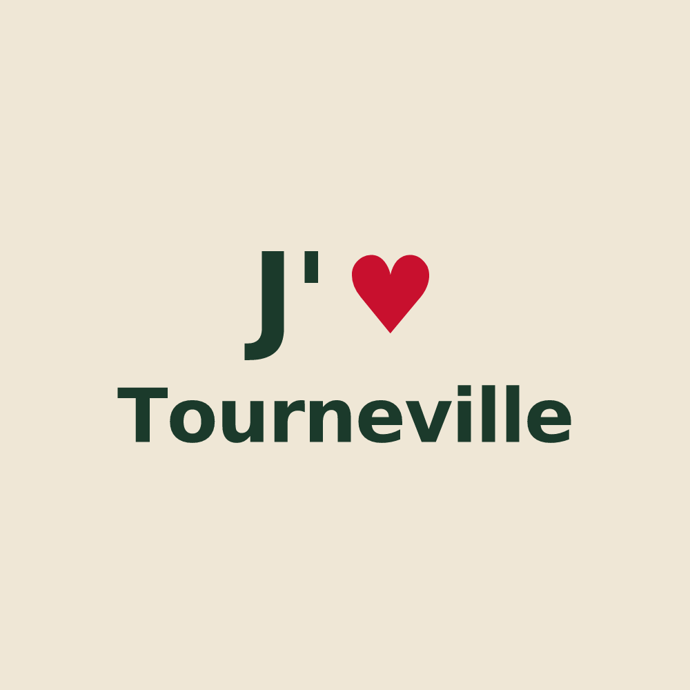 Tote bag personnalisé Tourneville — design J'aime Tourneville