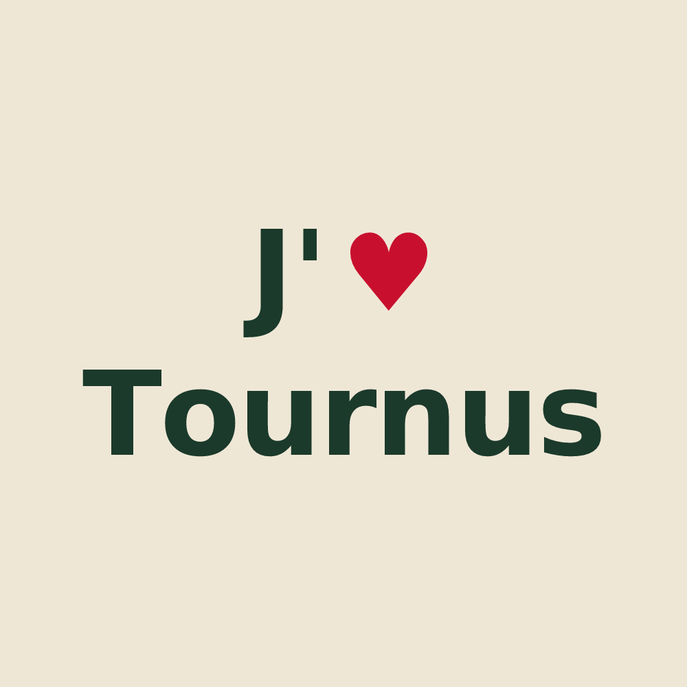 Tote bag personnalisé Tournus — design J'aime Tournus
