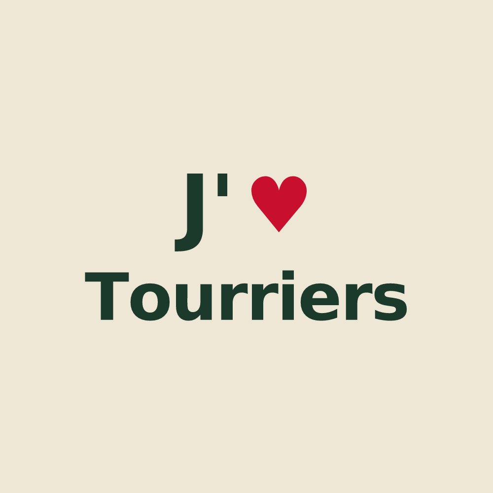 Tote bag personnalisé Tourriers — design J'aime Tourriers