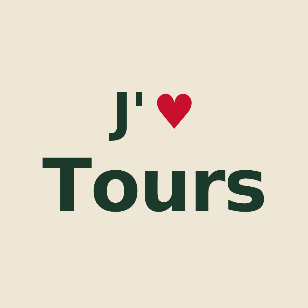 Tote bag personnalisé Tours — design J'aime Tours