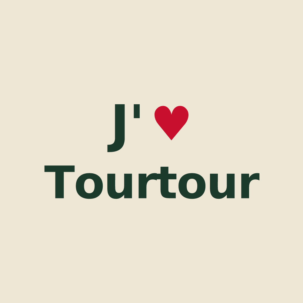Tote bag personnalisé Tourtour — design J'aime Tourtour