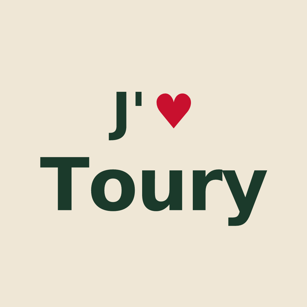 Tote bag personnalisé Toury — design J'aime Toury