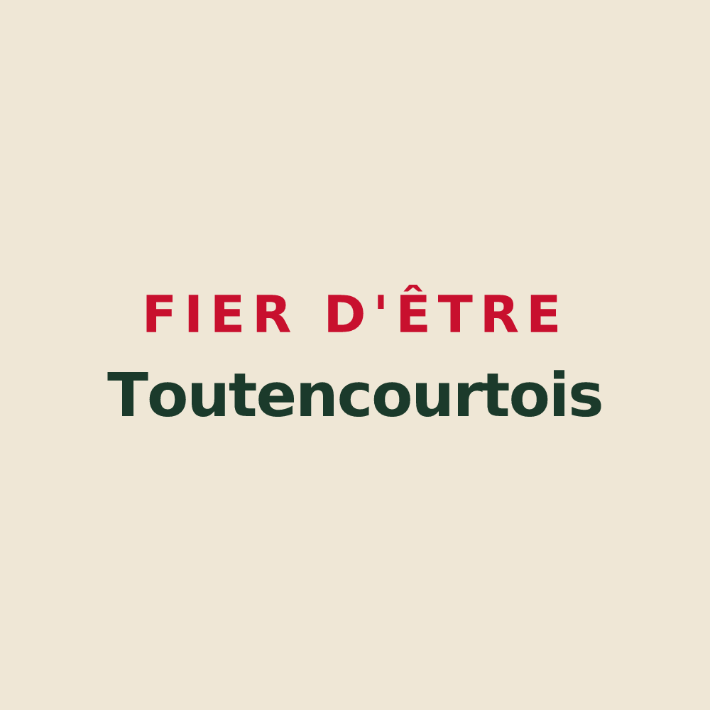 Tote bag « Fier d'être Toutencourtois » — design pour Toutencourt