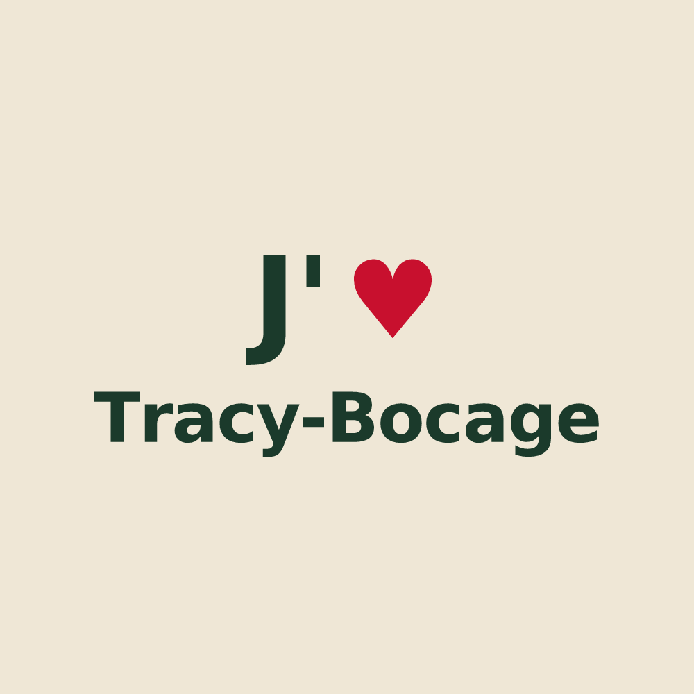 Tote bag personnalisé Tracy-Bocage — design J'aime Tracy-Bocage