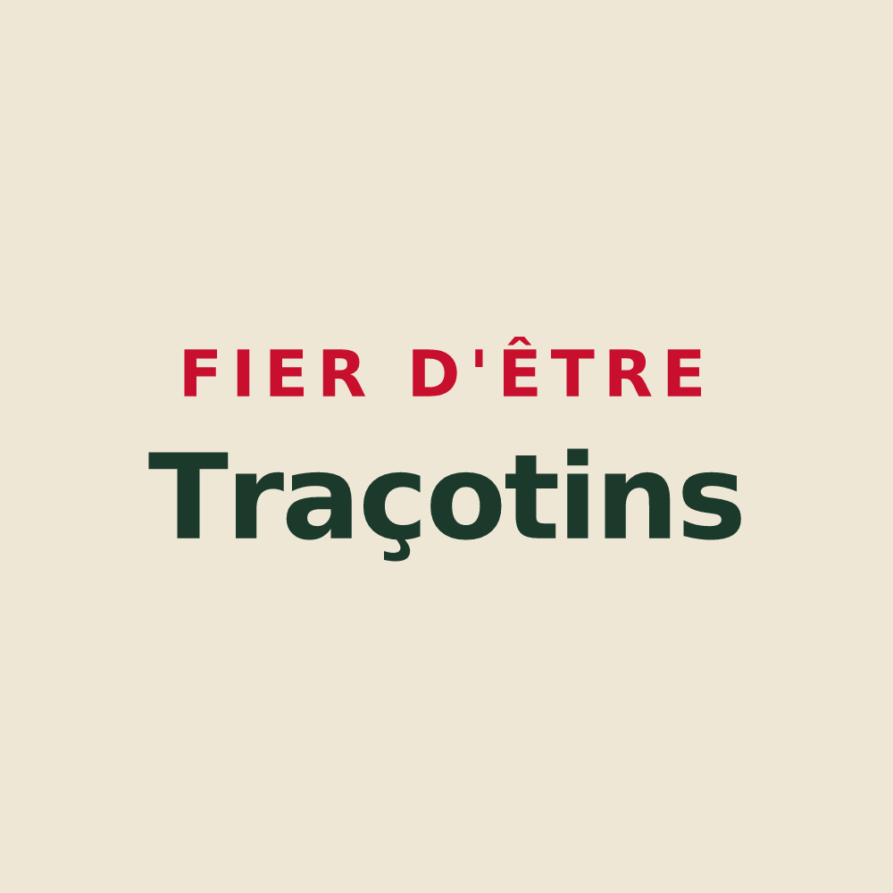Tote bag « Fier d'être Traçotins » — design pour Tracy-le-Mont
