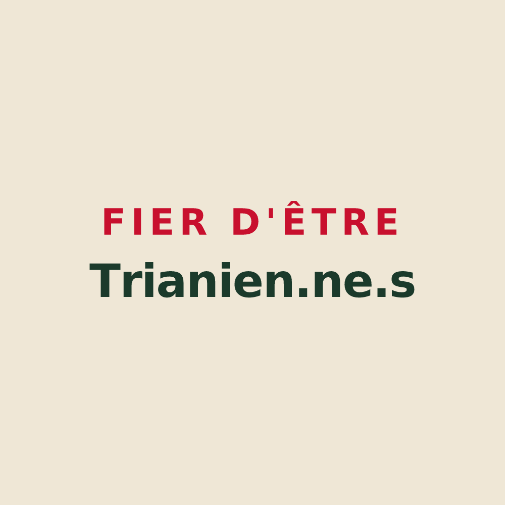 Tote bag « Fier d'être Trianien.ne.s » — design pour Traînou