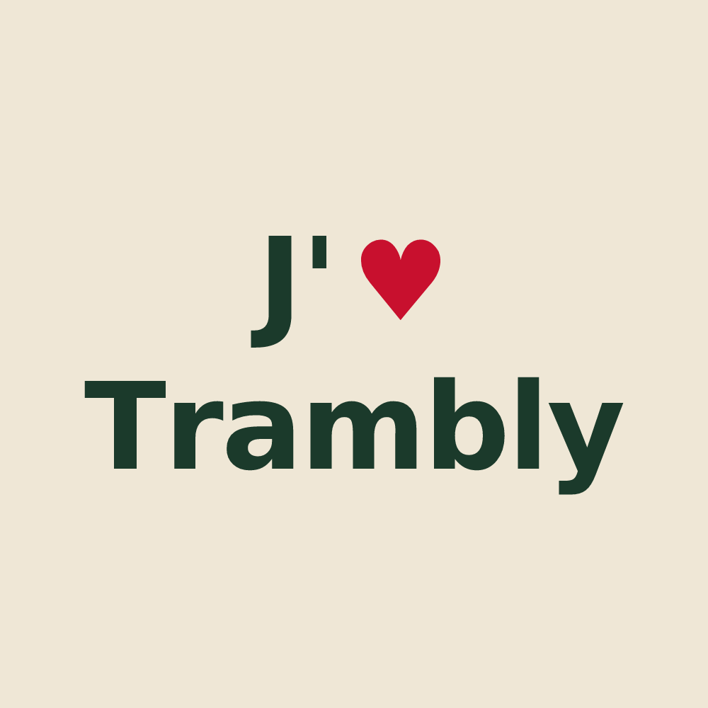 Tote bag personnalisé Trambly — design J'aime Trambly